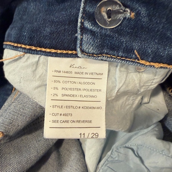 KanCan Flare Jeans Size 11/29 Medium Wash Crossover Waistband Mid Rise Stretch - Picture 12 of 14
